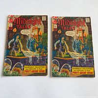Front covers of both Midnight Tales #1 copies