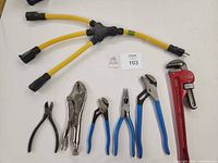 All tools and splitter laid out
