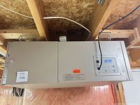 Full view of JDS Tools 750-ER air filter mounted to ceiling