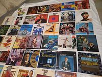 Grid of album covers showing variety of LP records