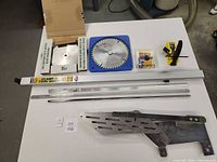 Overview of all accessories on table