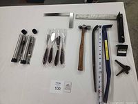 All items laid out for overview