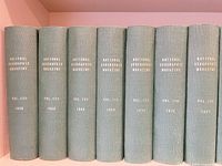Volumes 133-138 (1968-1970) green cloth gold titles