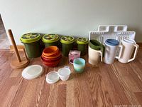 group shot of all items on floor