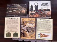 All items overview on table including plaque boards and guide
