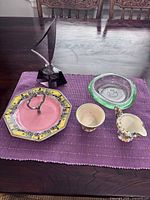 All five items grouped on table