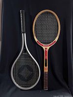 Front view of both rackets side by side