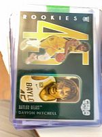 Davion Mitchell rookie card in sleeve; Baylor Bears design