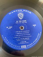 Blue Warner Bros. In the Wind label side 1