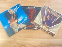 All three Rod Stewart LPs laid out