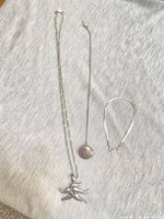 Overview of three sterling silver jewelry pieces