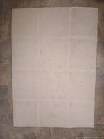 Full view of cream cotton shag rug