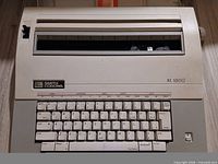 Top view of Smith Corona XL 1850 typewriter showing keyboard and branding