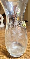 Full view of vase showing etched design and shape