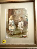 Framed print front view showing entire image, mat and frame