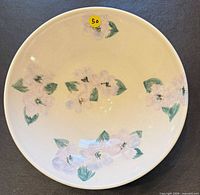 Top view showing floral pattern inside bowl