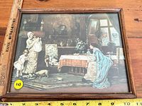 Full view of framed print showing artwork and frame style