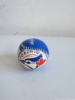 Blue Jays logo side of Rawlings baseball