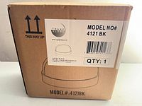 Sealed Trans Globe 4121BK ceiling light box front with label