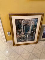 Front view of framed print