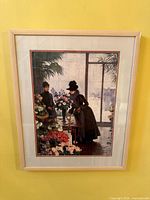 Front view of framed print showing full artwork, mat and frame