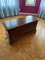 Front angled view of Lane cedar chest closed
