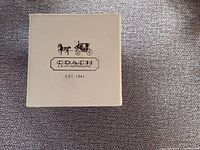 Coach Leatherware branded box top