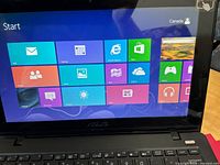 Windows 8 start screen on ASUS X200CA display