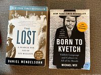 Front covers of both books showing titles, authors and bestseller labels