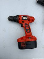 Orange Black & Decker 18-V cordless drill