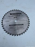 Terratek blade shown separately; size reference