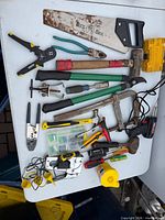 All tools laid out on table