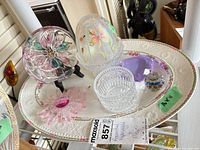 All six items arranged on platter