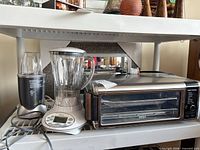 All three appliances on shelf