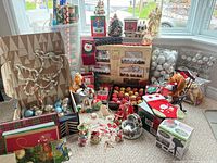 overview of all Christmas decor items