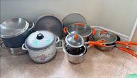 Group shot of all cookware items
