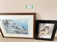 Both framed prints side by side for scale and contents