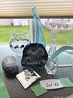 Group shot of all glass items on table