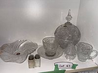 All items grouped on shelf
