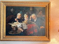 Full view of painting and frame