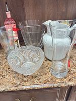 Group shot showing all five items on countertop