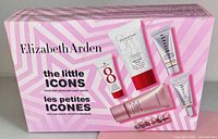 Front of sealed Elizabeth Arden The Little Icons 6-piece skincare gift set box