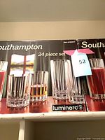 Retail box for Luminarc Southampton 24-piece glass set