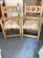 Front view of both chairs