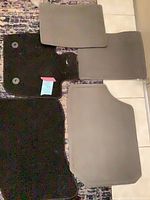 overview of all five mats arranged on floor