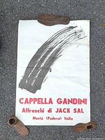 Full view of poster showing brushstroke and text