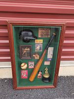 full view of shadow box and all contents