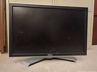 Front view of monitor powered off showing screen and bezel