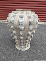 Full view of planter showing shape and texture