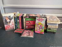Overview of all VHS tapes, cassettes and CDs